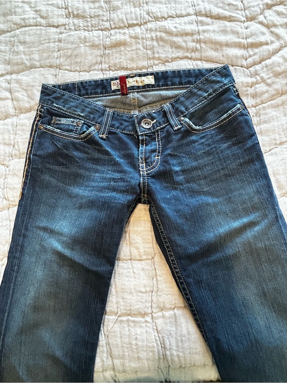 BKE Women's Dark Blue Skinny Jeans